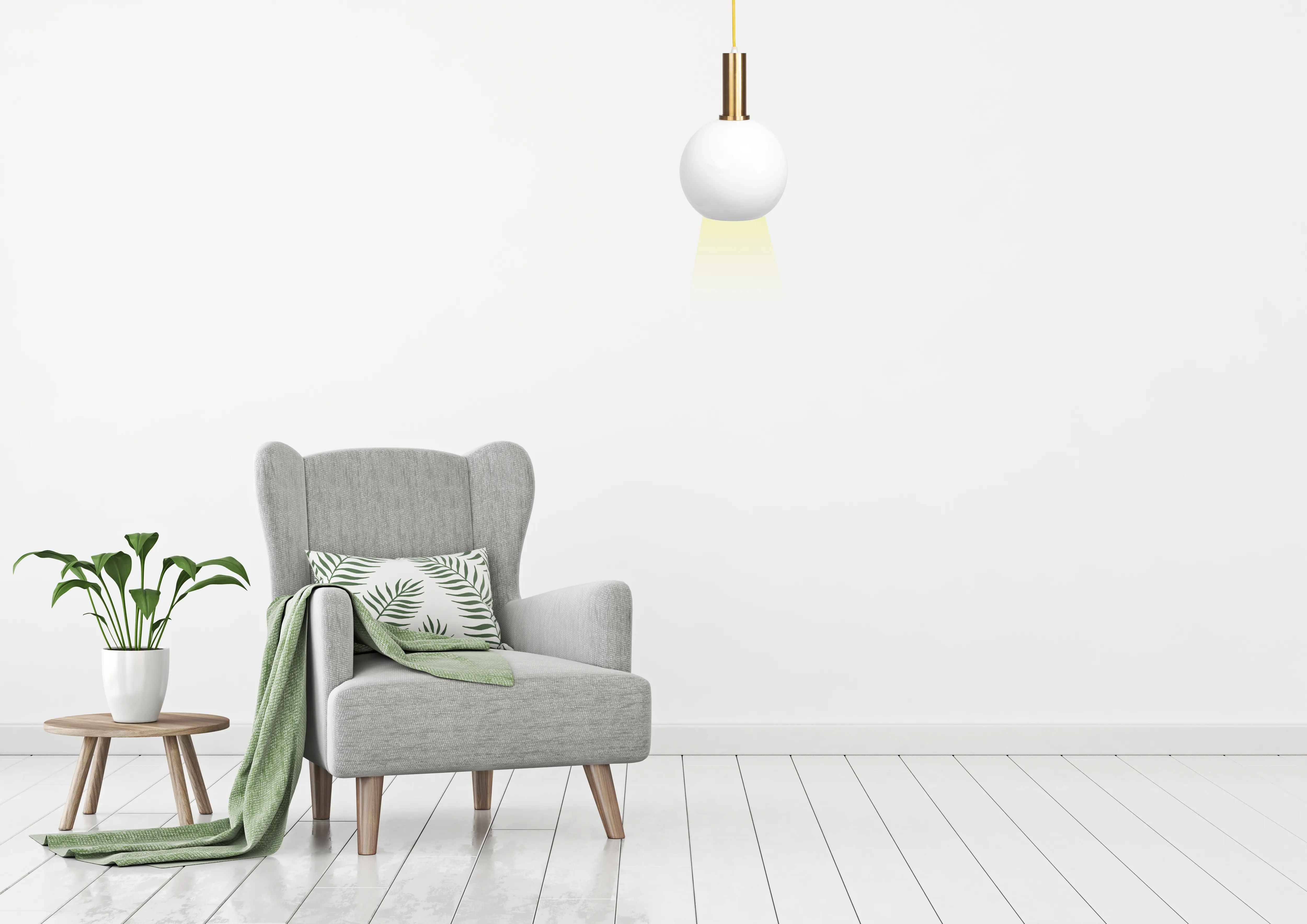 TooLight lampa wisząca 1x60 W biała-złota OSW-04663