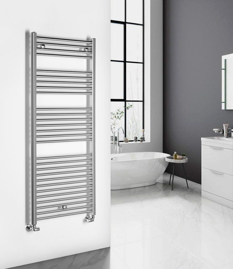 Aqualine Alya grzejnik łazienkowy drabinkowy 142x60 cm chrom LLR105
