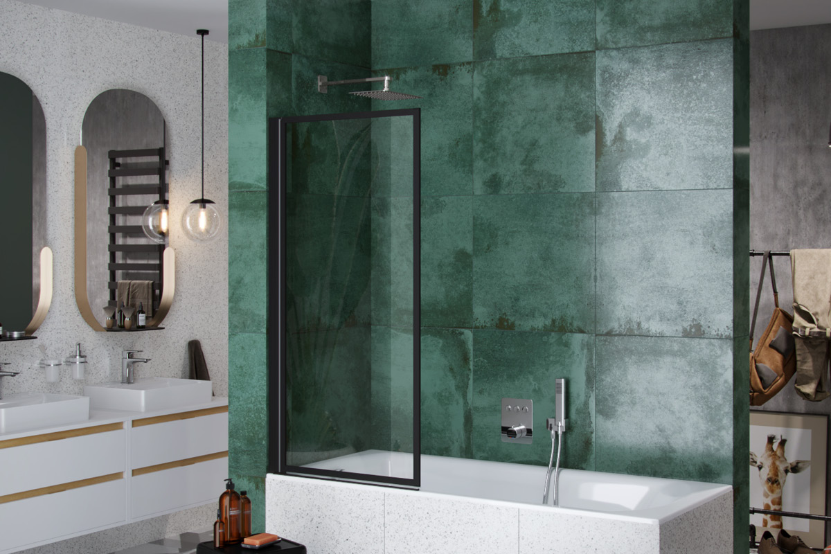 Excellent Fabrika parawan nawannowy 73 cm czarny mat KAEX.4030.730.LP