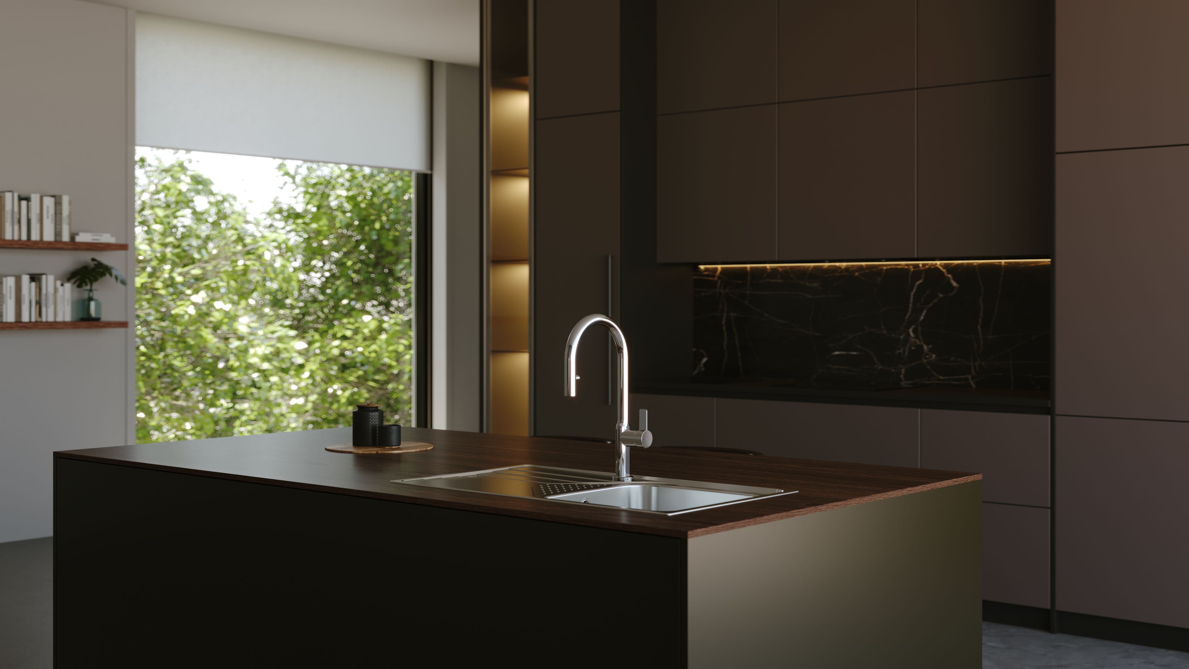 Teka Oval bateria kuchenna stojąca chrom 116030062 - Wysyłka w 24h