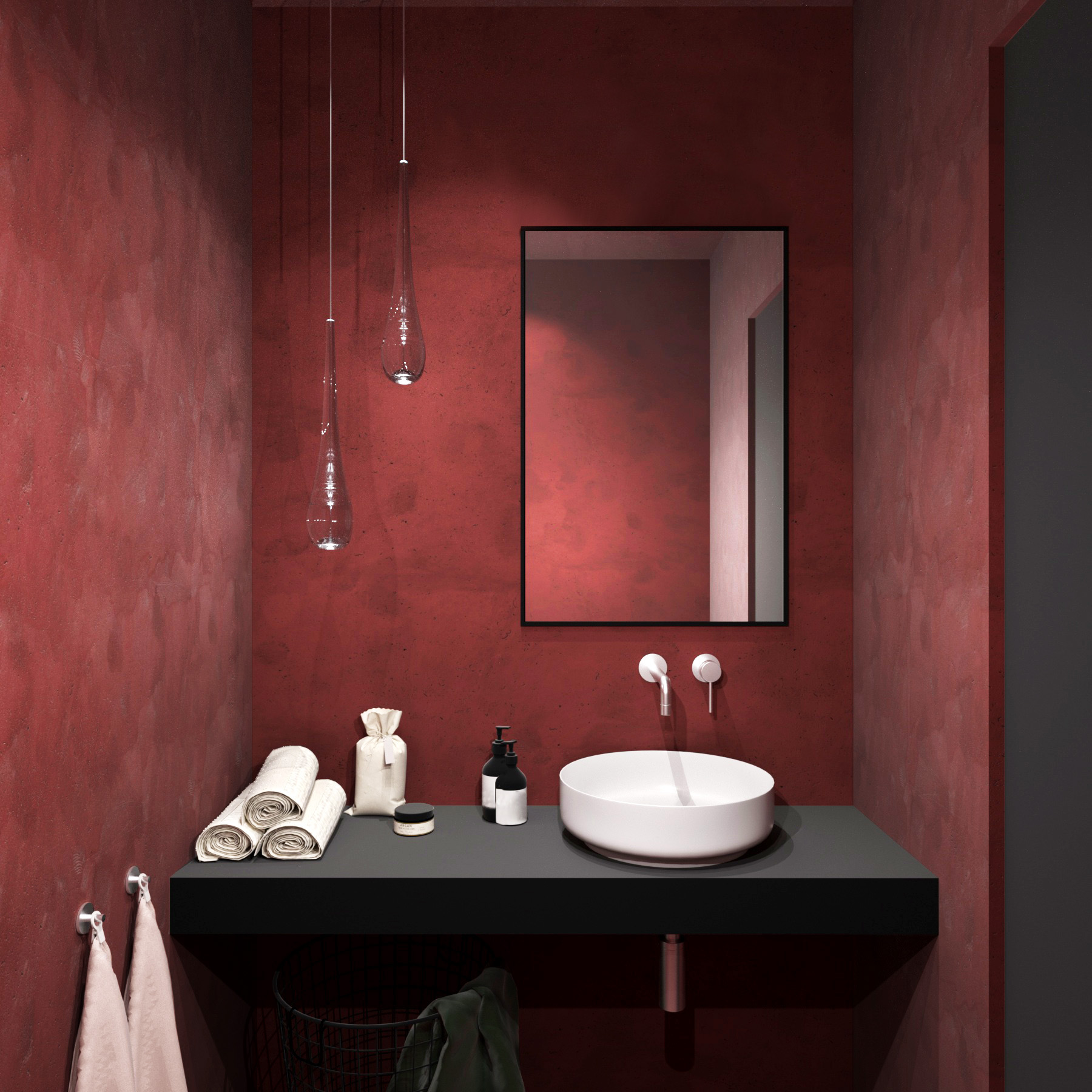 Baltica Design Tiny Border Straight lustro 60x90 cm prostokątne czarny - Wysyłka w 24h