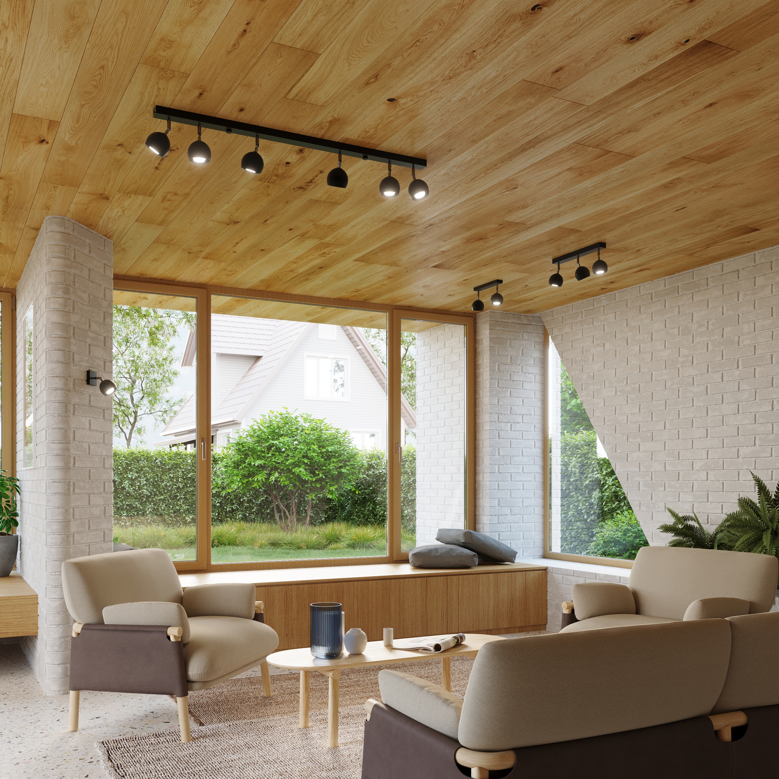 Sollux Lighting Oculare 4L lampa podsufitowa 4x40W czarna SL.0447