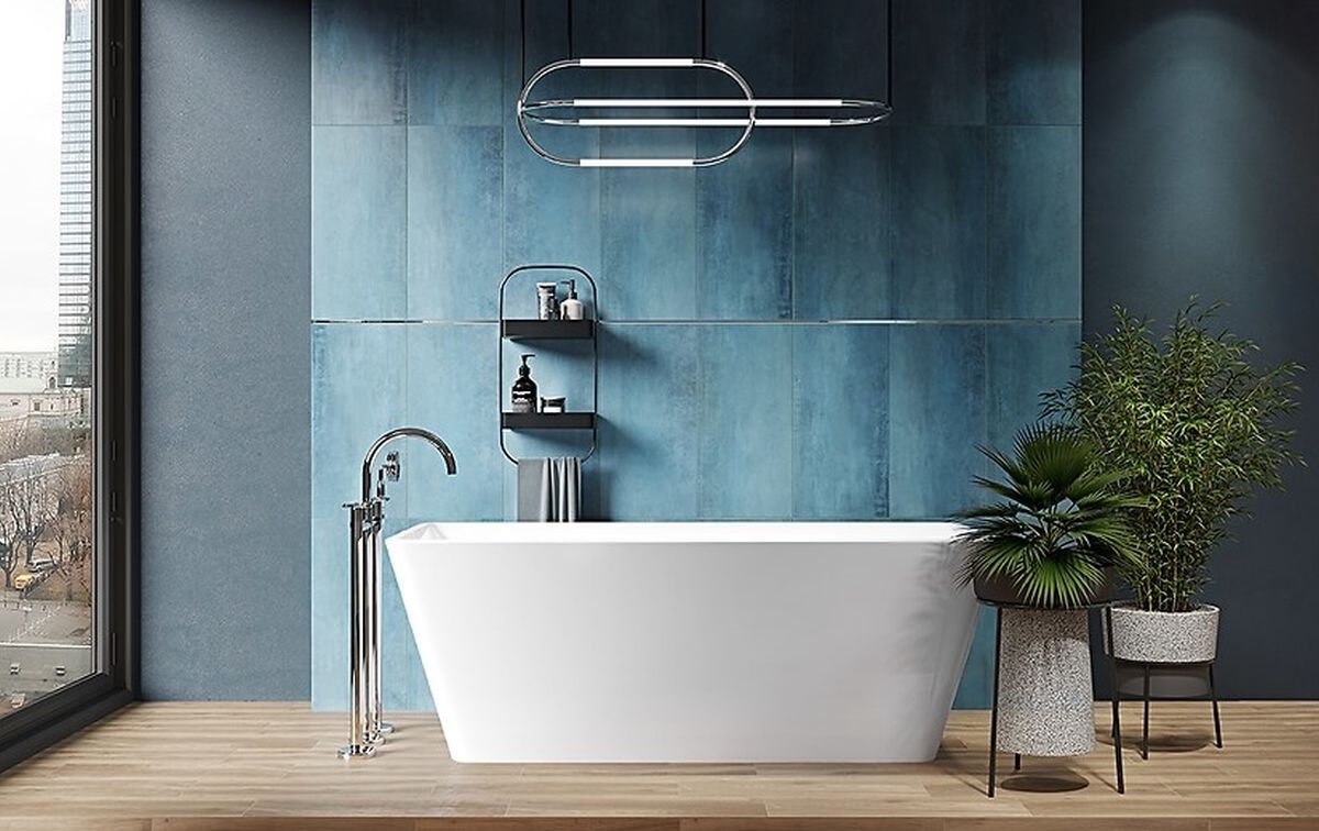 Cersanit Dekorina turquoise matt płytka ścienna 29,7x60 cm turkusowy mat