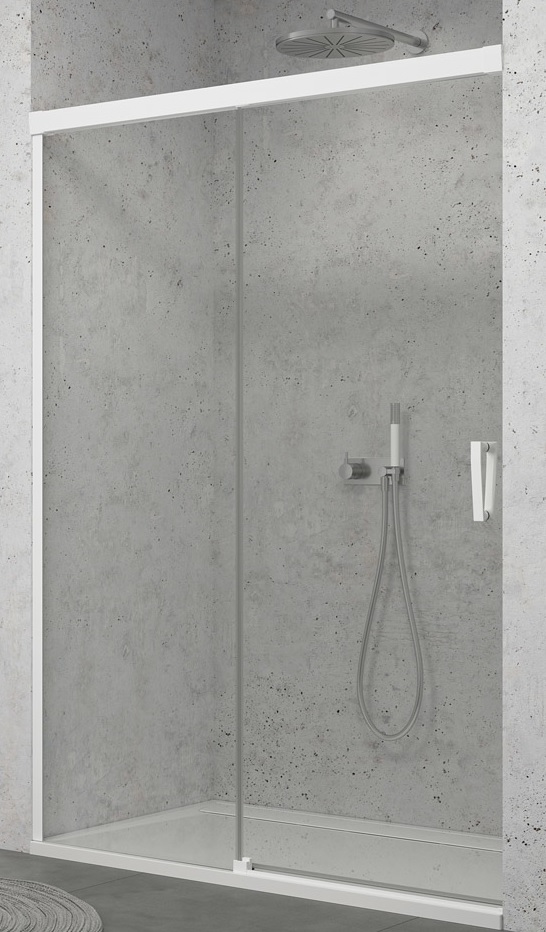 Ronal Cadura drzwi prysznicowe 170 cm lewe biały mat/szkło przezroczyste CAS2G1700907