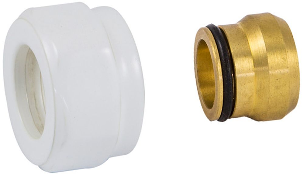 Schlosser Exclusive złączka zaciskowa do rury z miedzi GW M22x1.5 biała 602500003