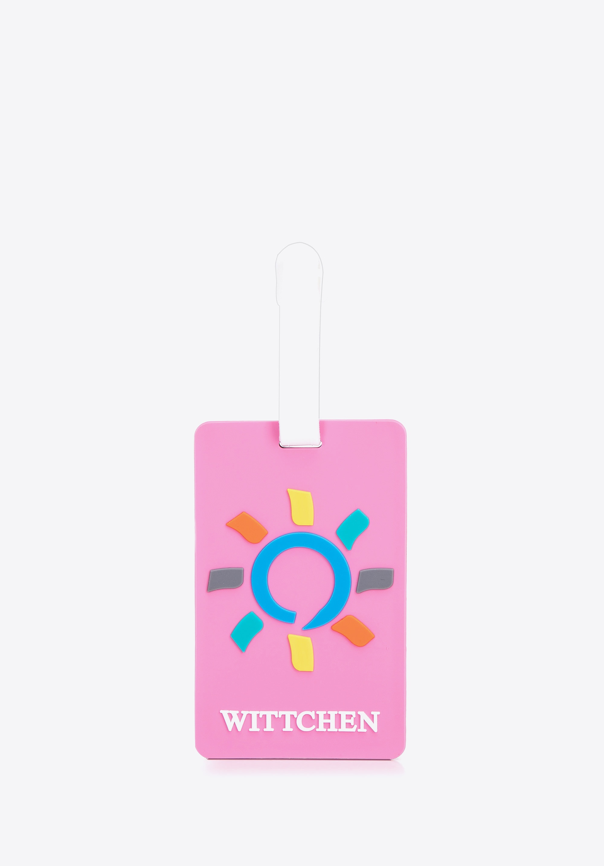 Identyfikator do walizki prostokątny różowy