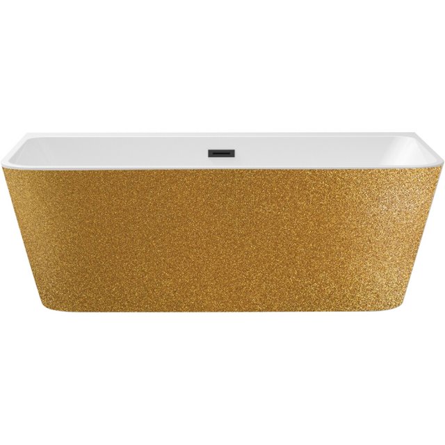 BESCO Wanna wolnostojąca VARYA ZŁOTA 170x80 maskownica syfonu z przel