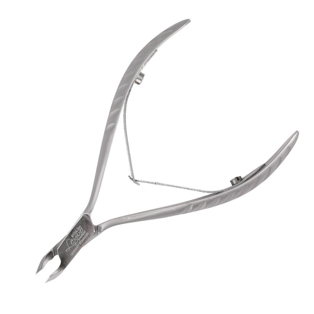 Cążki profesjonalne Lexwo do skórek srebrne 154 - 3 mm