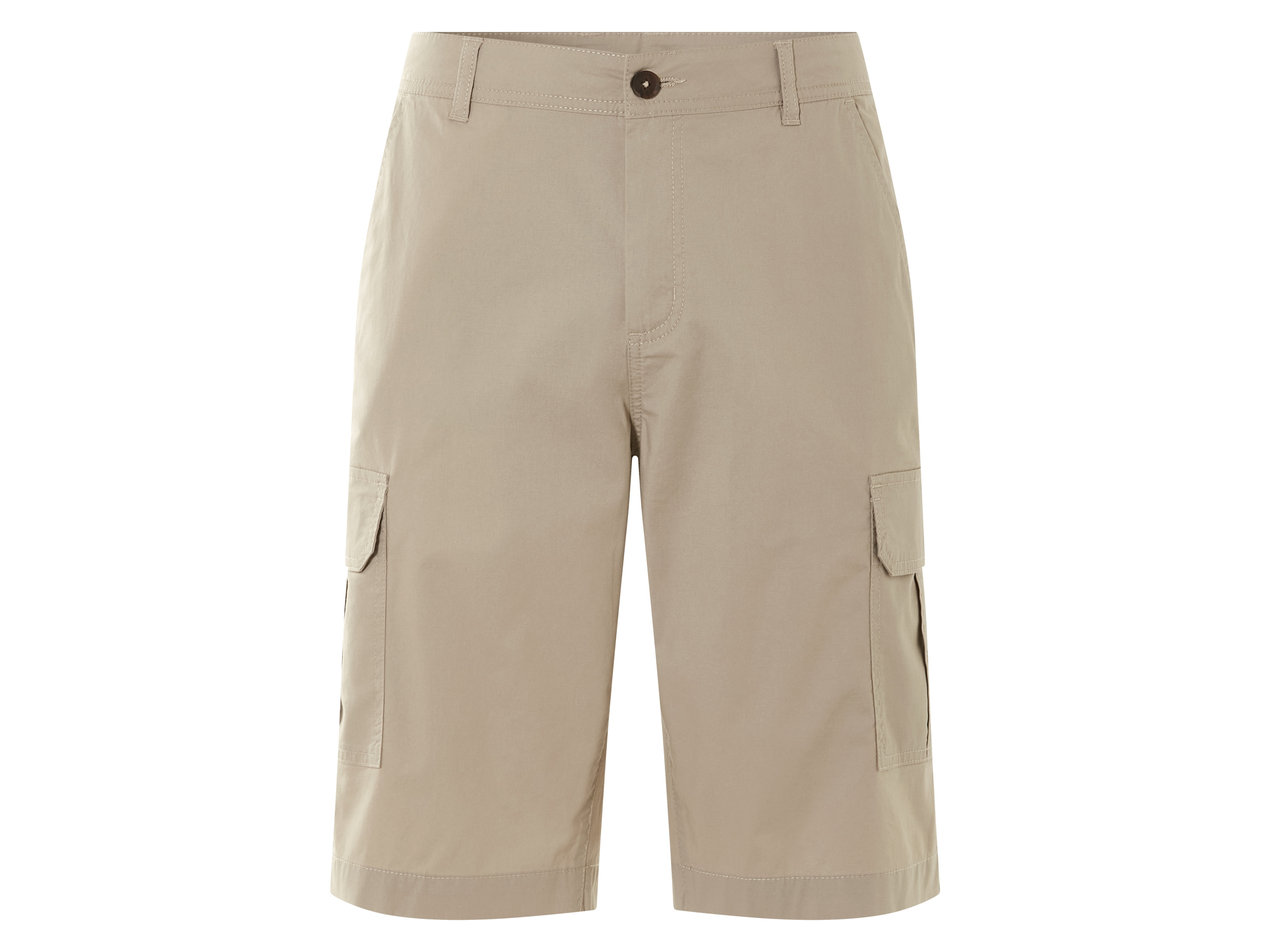 Livergy Bermudy cargo męskie z bawełną Beżowy, 58