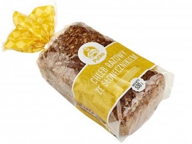 Chleb Razowy ze Słonecznikiem Krojony 500 g - Piekarnie Cukiernie Putka