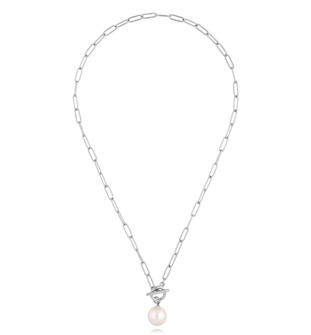 Naszyjnik srebrny z perłą Nathália - By Dziubeka