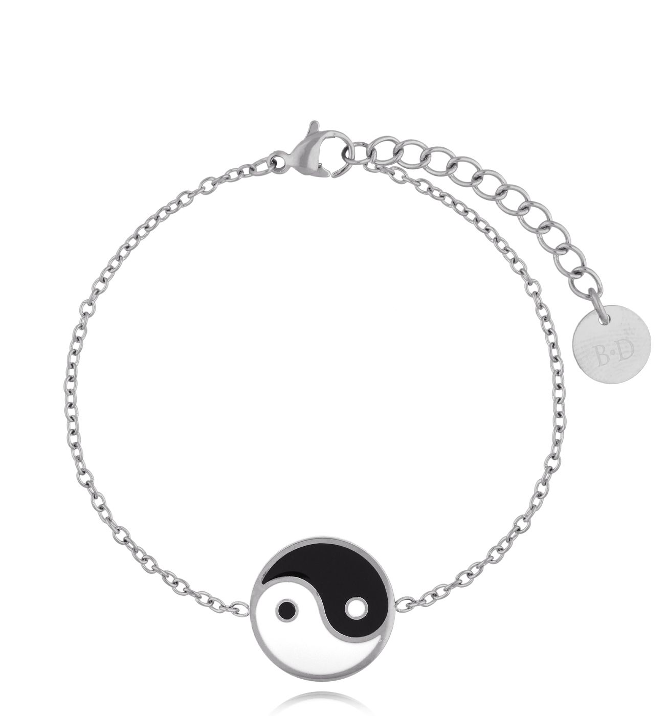 Bransoletka srebrna Yin and yang BSA0410