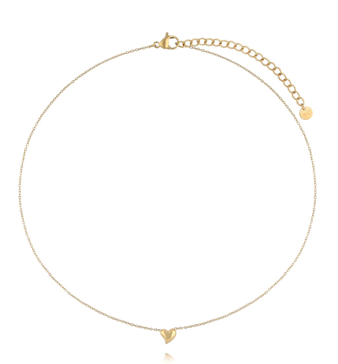 Naszyjnik z mini sercem złoty NSY0761