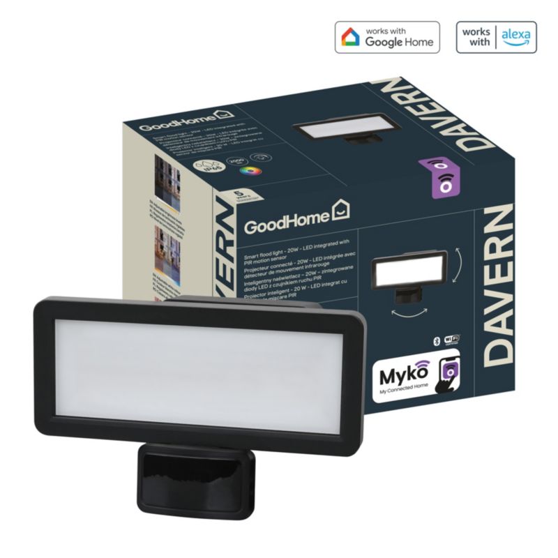 Naświetlacz GoodHome Myko Smart Davern 20 W RGB CCT z czujnikiem ruchu