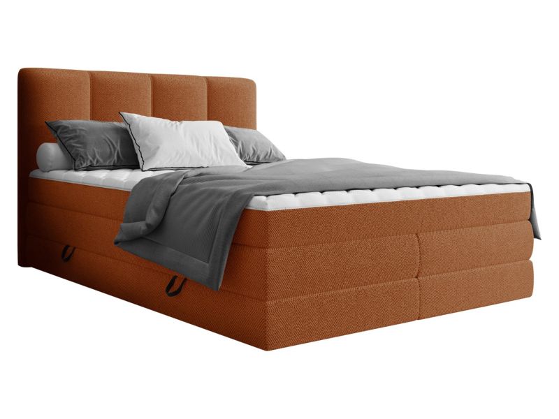 Łóżko kontynentalne MIRJAN 24 Point 140x200 ceglany 1 szt.