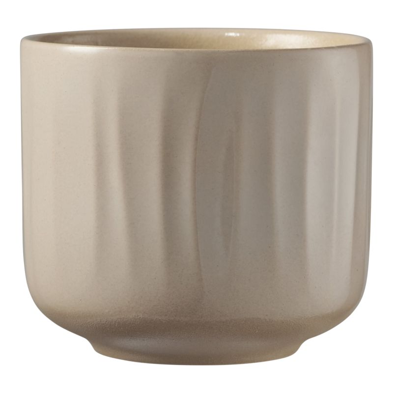 Osłonka doniczki Verve Bagua kremowa 14 cm