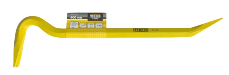 Łom kuty z wyciągaczem Home Tools stal C45 400 mm - etykieta - 1 szt.