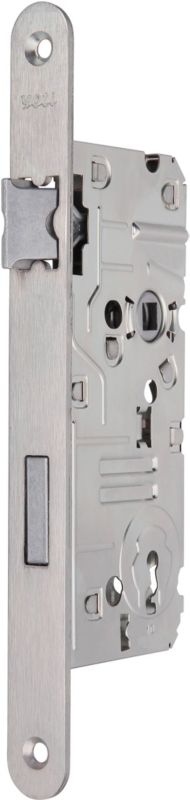 Zamek wpuszczany łazienkowy Yeti 72 x 50 mm lewy biały