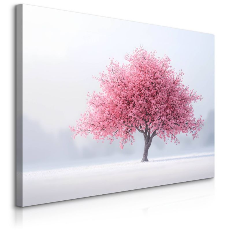 Obraz Muralo Pejzaż Drzewo Kwitnącej Wiśni Natura 90x60 cm 1 szt.