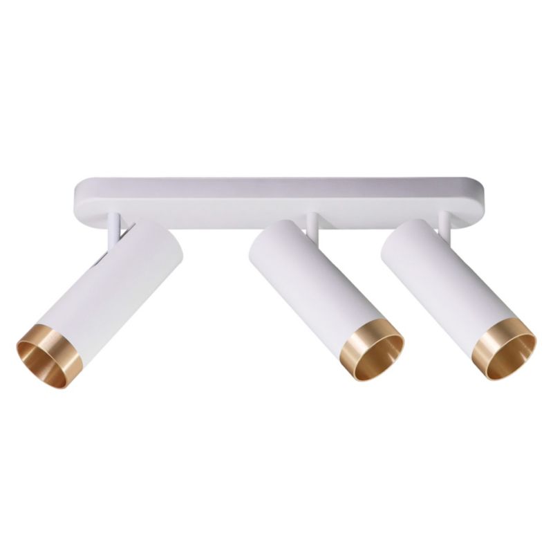 Oprawa Sanico Goldlux FADO 3xGU10 listwa ścienno-sufitowa biała/złota IP20 - 1 szt.