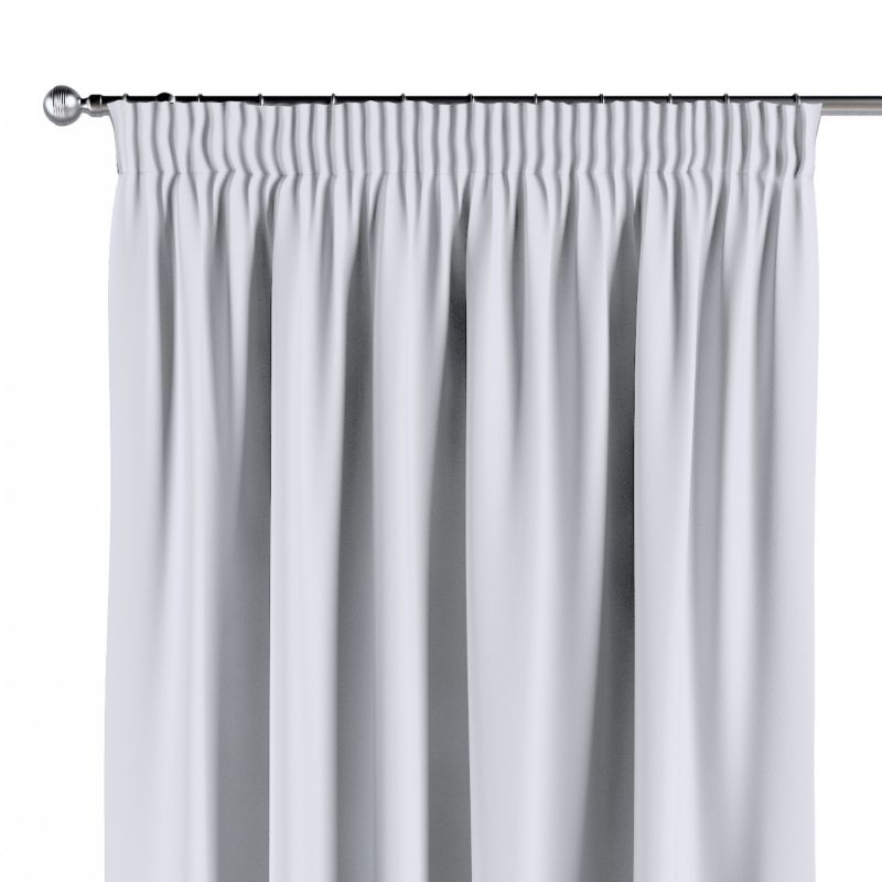 Zasłona na taśmie marszczącej 1 szt. 130 x 260 cm Dekoria stalowa biel 1 szt.