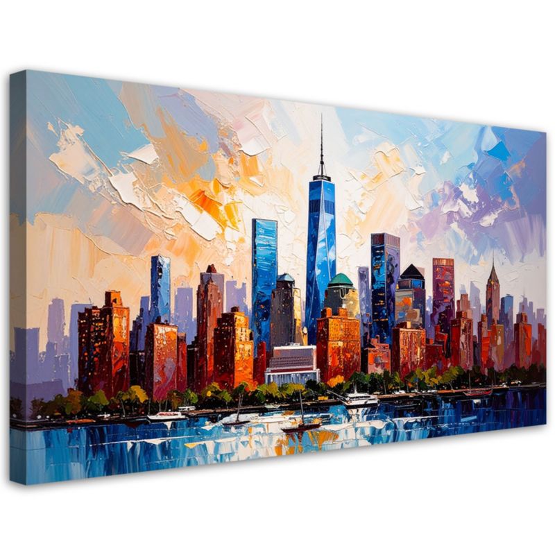 Obraz canvas do salonu sypialni Feeby biura Nowy Jork Manhattan 120x60cm 1szt