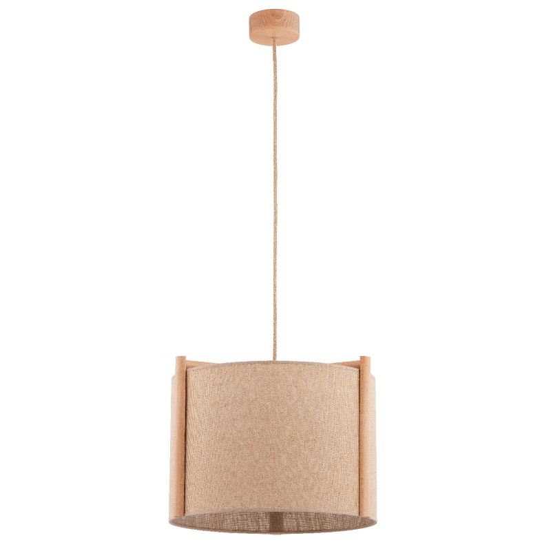 Lampa wisząca Alfa Leidi jasne drewno-beżowa wym: 105 x 42 x 42 cm 1xE27 x 15W 1 szt.