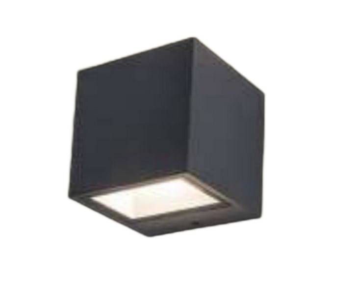 Kinkiet ścienny zewnętrzny Lutec Gemini czarny LED 9W 3000K 850lm IP54 wym: 8,8 x 8,5 x 8,6 cm aluminium - 1 szt.