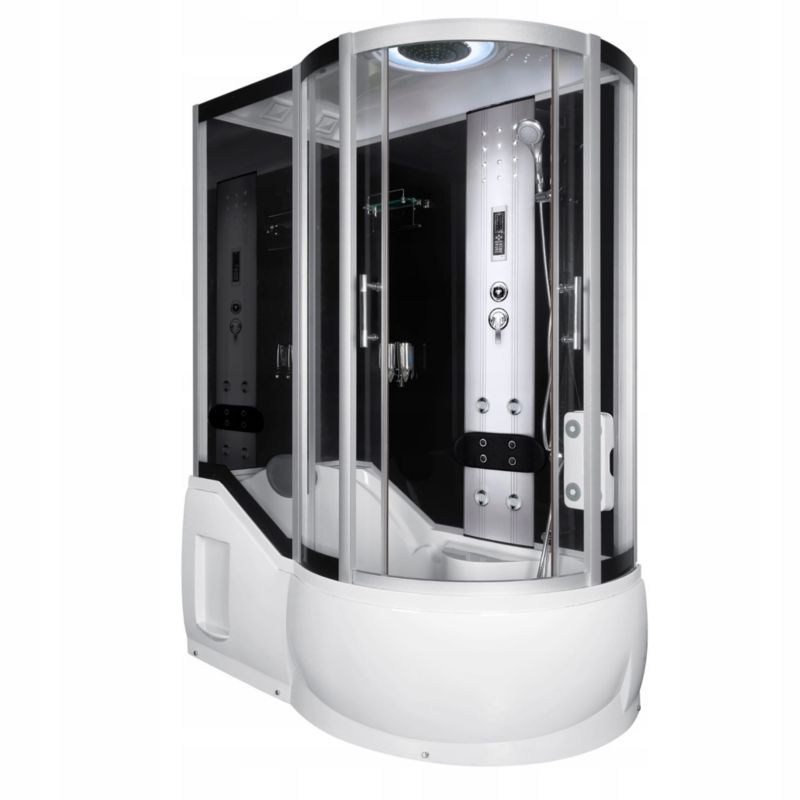 Kabina prysznicowa z hydromasażem Kerra 151x85x217 cm z akrylowym brodzikiem 1szt