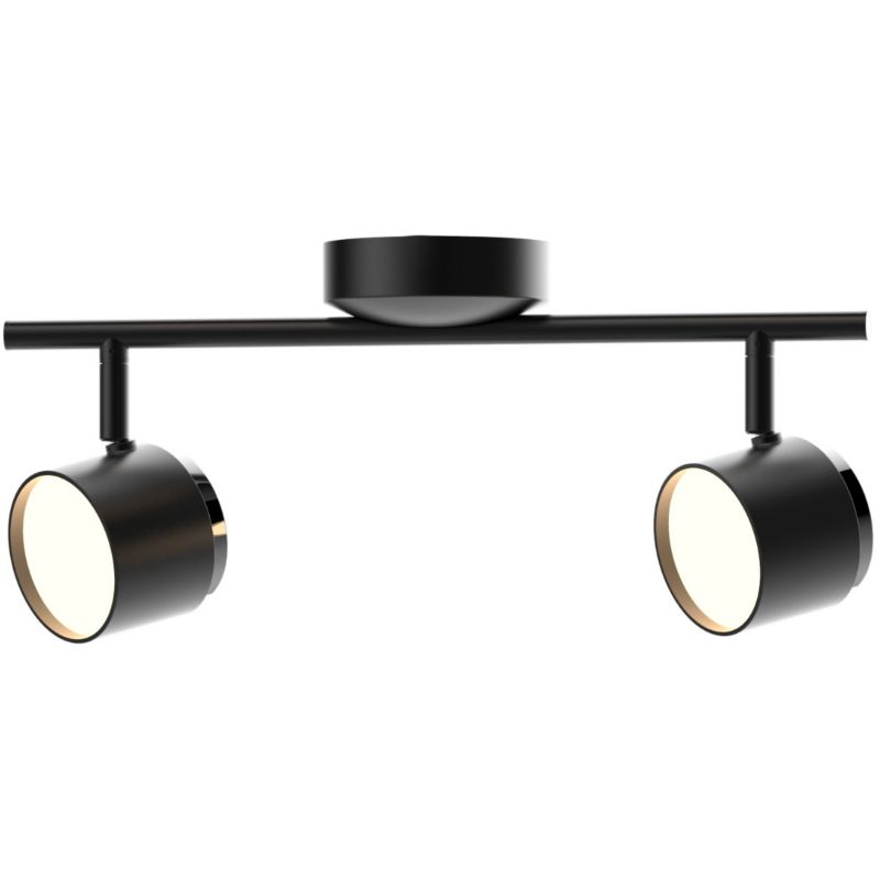 Lampa sufitowa Polux Kubik czarna-chromowana LED 8.4W 3000K 850lm wym: 12 x 40 x 10 cm - 1 szt.