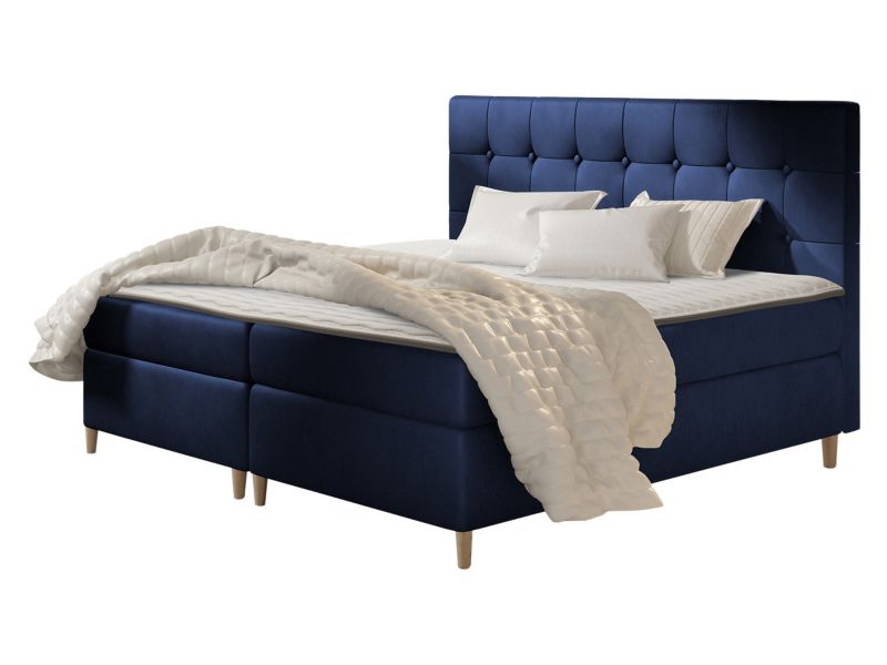 Łóżko kontynentalne MIRJAN 24 Avanti 120x200 granatowy 1 szt.
