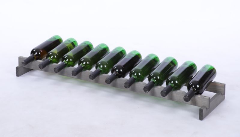 Stojak na wino MODO24 regał modułowy na butelki 1 leżnia x 10 butelek montaż bez narzędzi impregnacja szara 1 szt.