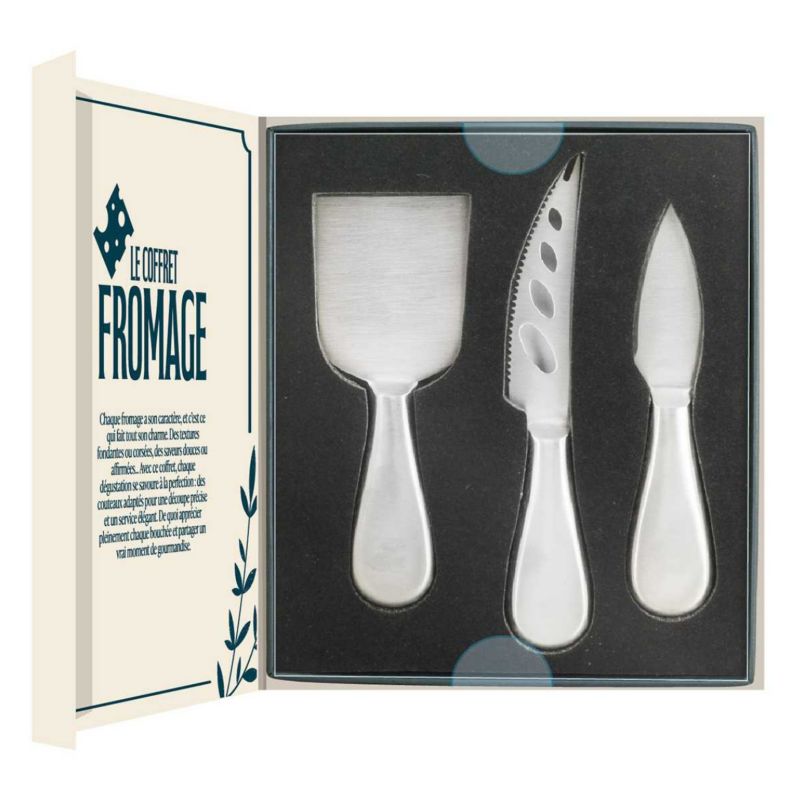 Zestaw Noży Do Serów Howhomely Stal Nierdzewna Srebrny Pudełko Prezentowe 1 Zest.