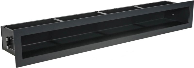 Kratka kominkowa V-open 700 x 100 mm grafitowa