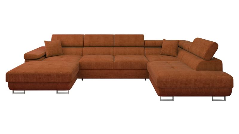 Narożnik z funkcją spania MIRJAN 24 Torezio Bis prawy ceglany 1 szt.