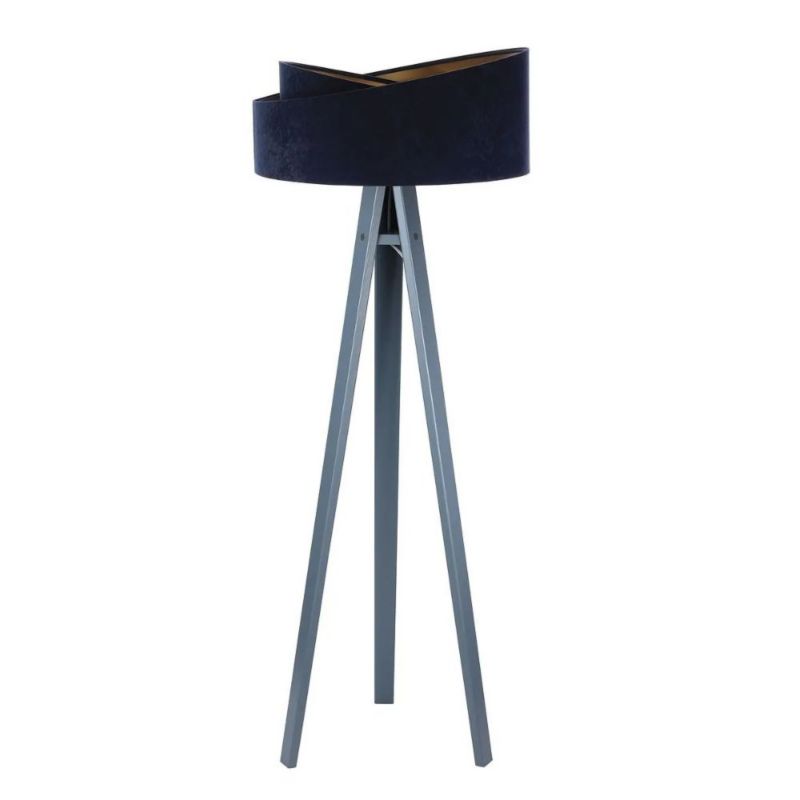 Lampa Bps Koncept stojąca GEMSTONE granatowa/złota/szara 1 szt