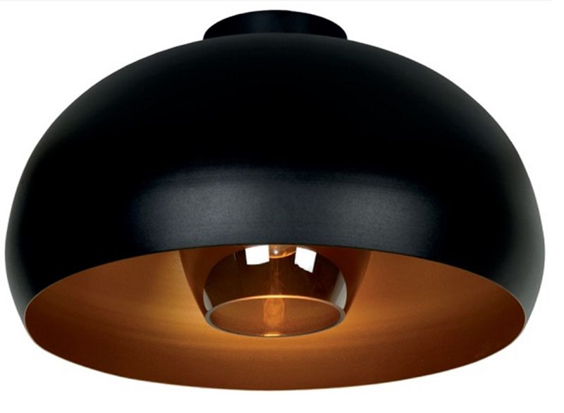 Lampa sufitowa wisząca Lucide Sharan 2922 czarno-złota-dymione szkło szerokość 38 cm 1xE27 x 60W 1 szt.