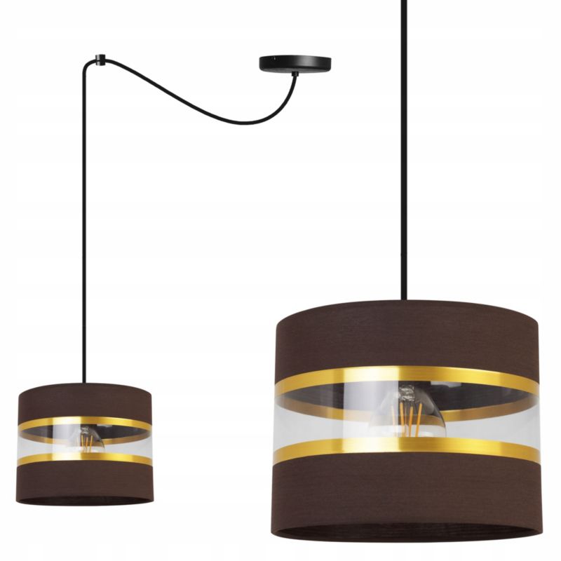 Lampa sufitowa wisząca Light Home LH Spider Elegance Gold 1x E27 60W brązowy/czarny 1szt.