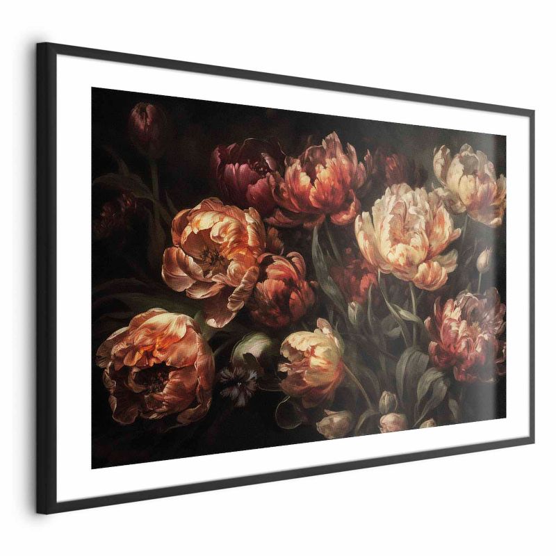 Plakat Artgeist Kwitnące tulipany 42x29,7 cm z ramą czarną 1 szt