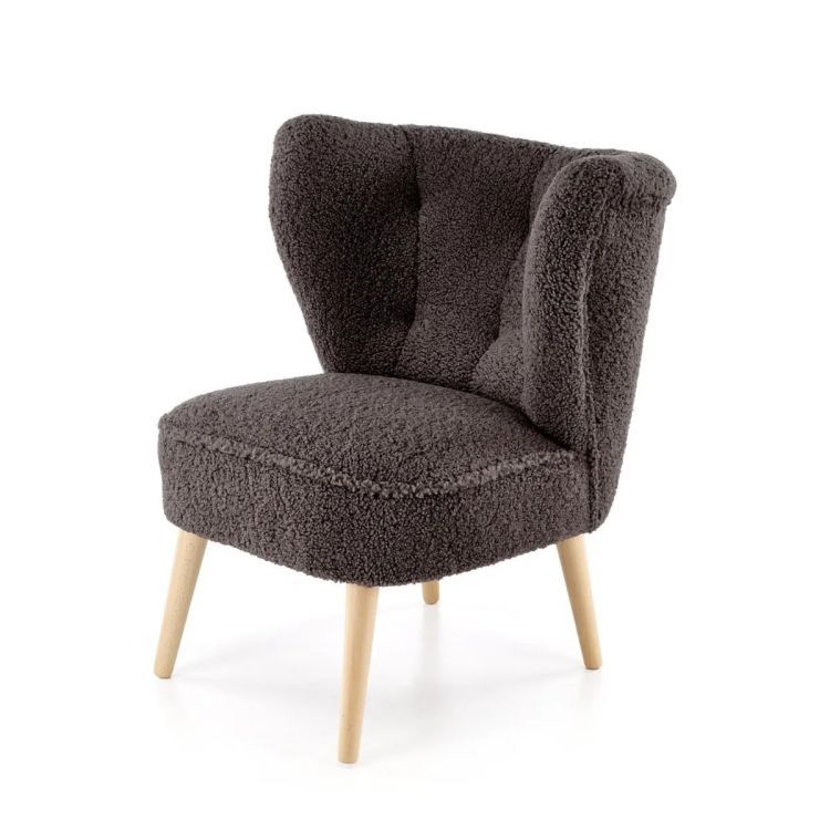 Fotel Halmar tapicerowany MOCCA brązowy 1 szt