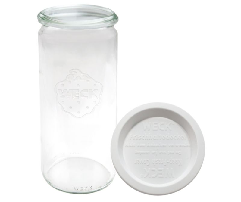 Słoik MODO24 Weck 1040 ml fi 80 cylinder plastikowe wieko 1 kpl.