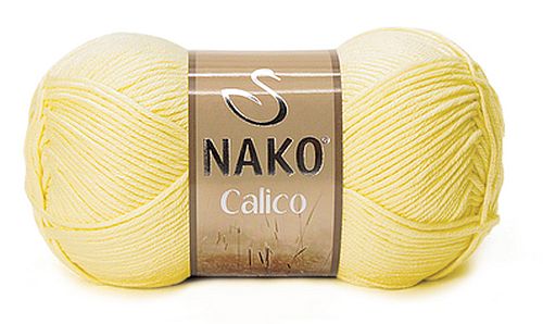 WŁÓCZKA NAKO CALICO kol. 4492 / jasny żółty