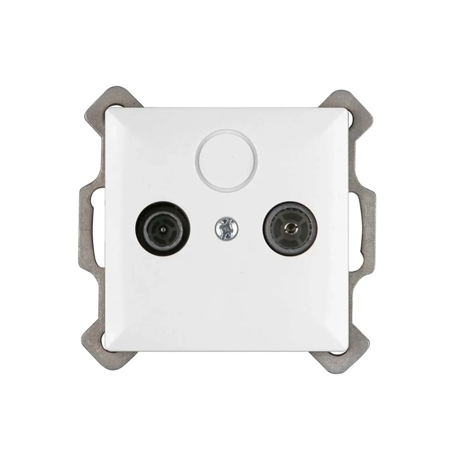 Gniazdo Perła RTV/SAT końcowe białe