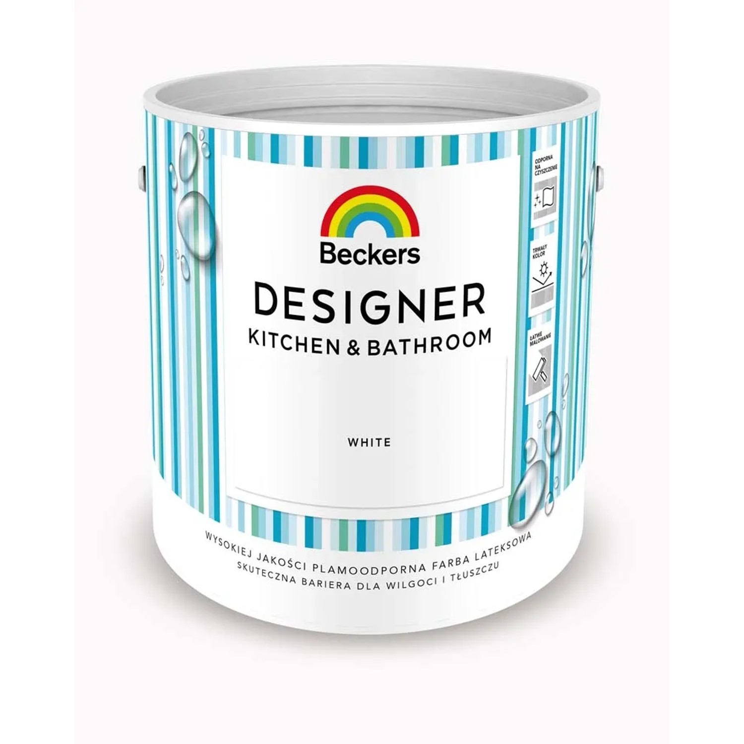 Farba Beckers Designer Kitchen&Bathroom White 2,5 l