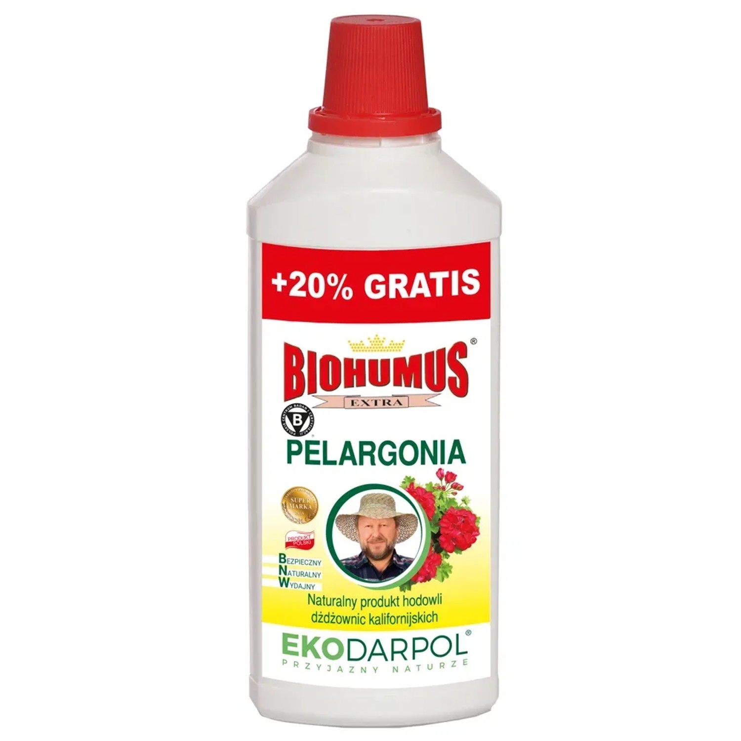 Nawóz Biohumus Extra do pelargonii - 1 l + 20 %.