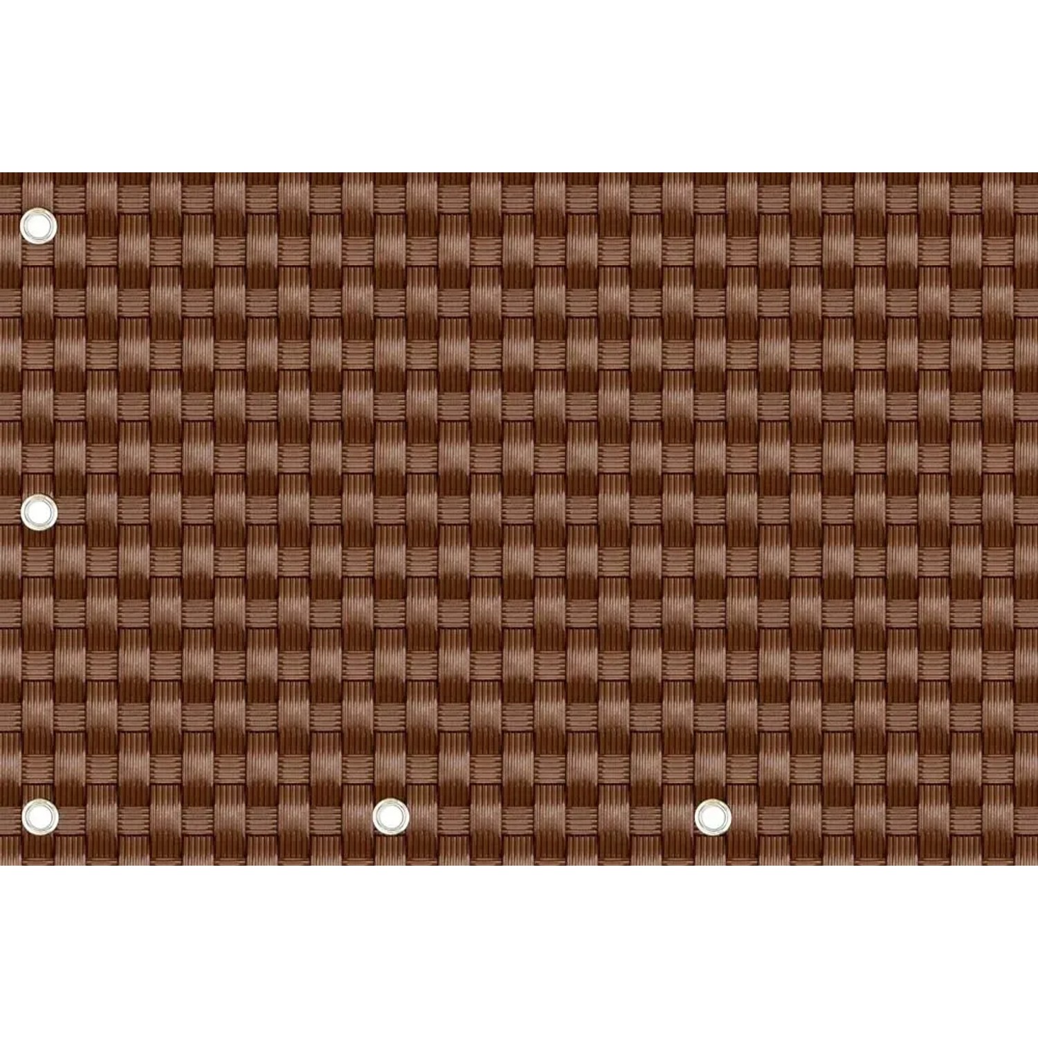 Mata rattanowa na wymiar j. brązowa - 10 x 100 cm