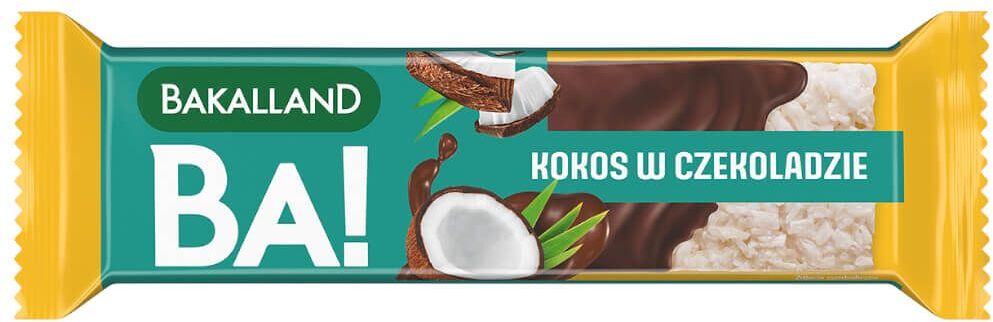 Baton Bakalland BA!, kokos w czekoladzie, 40g