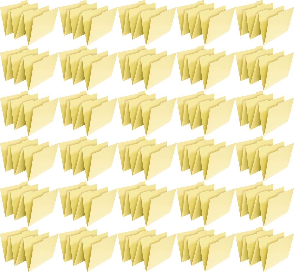 50x Teczka kartonowa Spiral, z registrami, Manila, A4, 3 sztuki