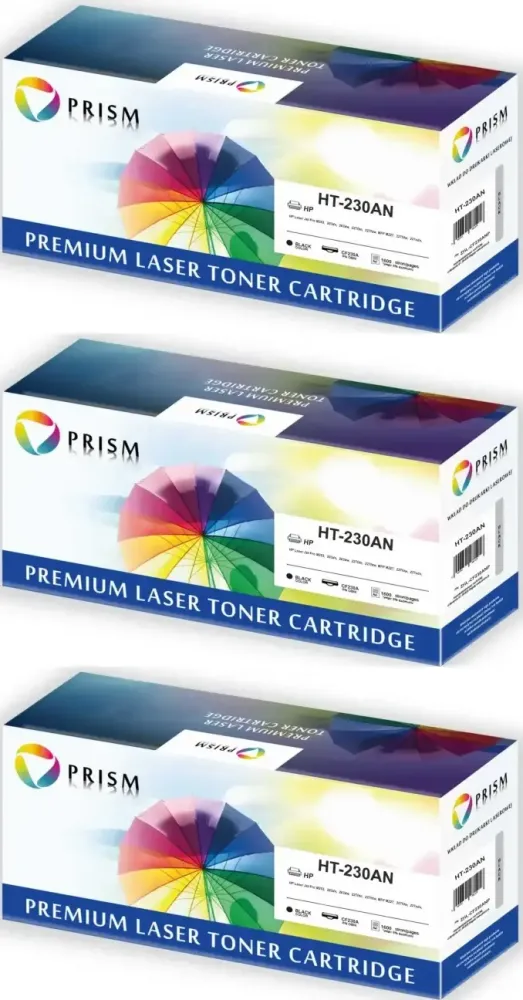 3x Toner Prism HT-230AN (30A, CF230A, CRG051), 1600 stron, black (czarny)