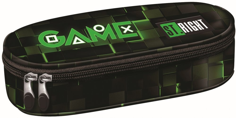 Piórnik saszetka St.Right PC1, bez wyposażenia, 23x9.5x6cm, Green Game